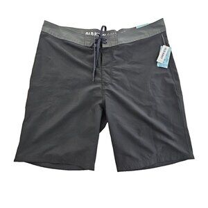 Old Navy California Board Shorts Men's 40 Ink Black Drawstring 10" Inseam NWT